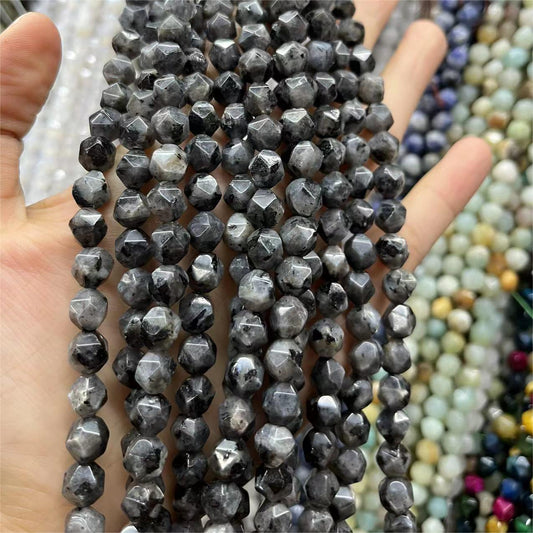 DIY Black Tourmaline Genuine Irregular shape Beads